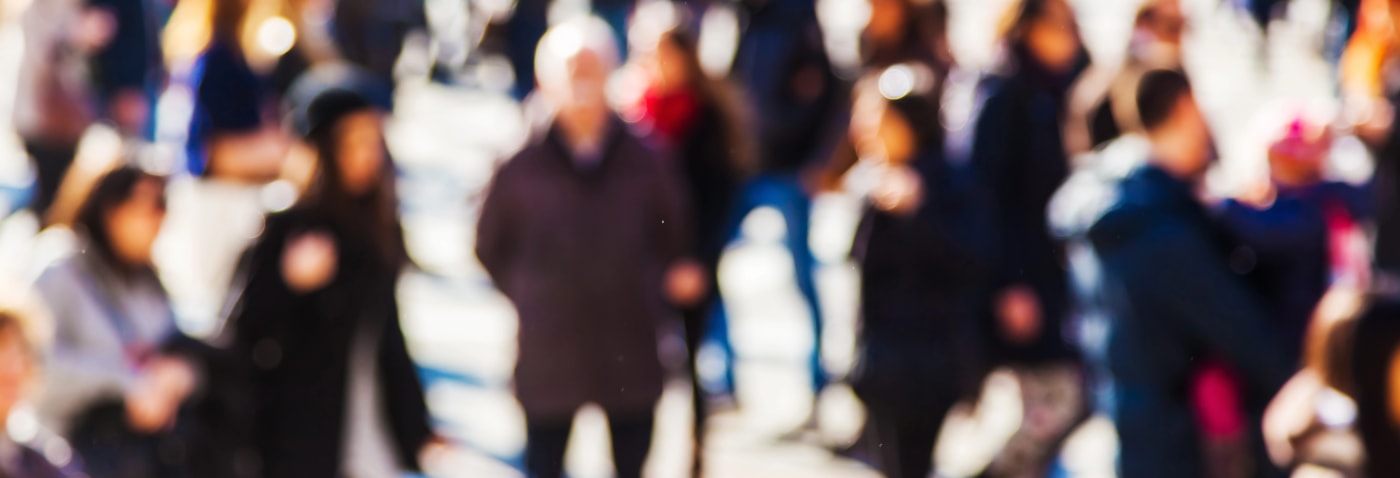 crowd walking Eugene