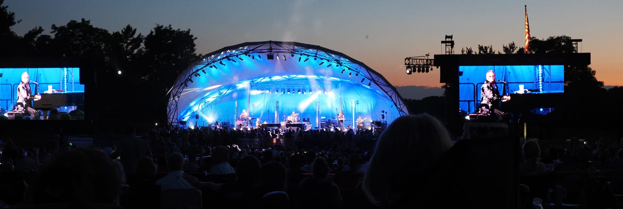 outdoor concert venue at sunset Eugene