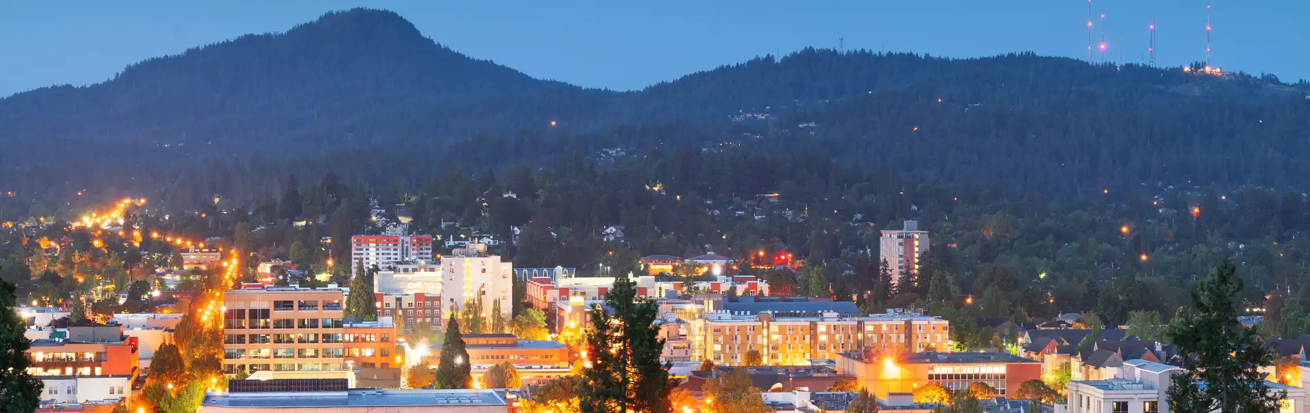 Neon color image of a band playing and people singing along